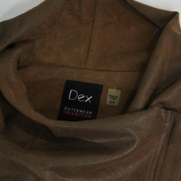 Dex Suede Draped Cowl Neck Lightweight Coat - Picture 8 of 15